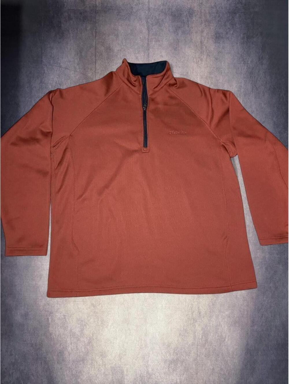Columbia Burnt Orange quarter zip